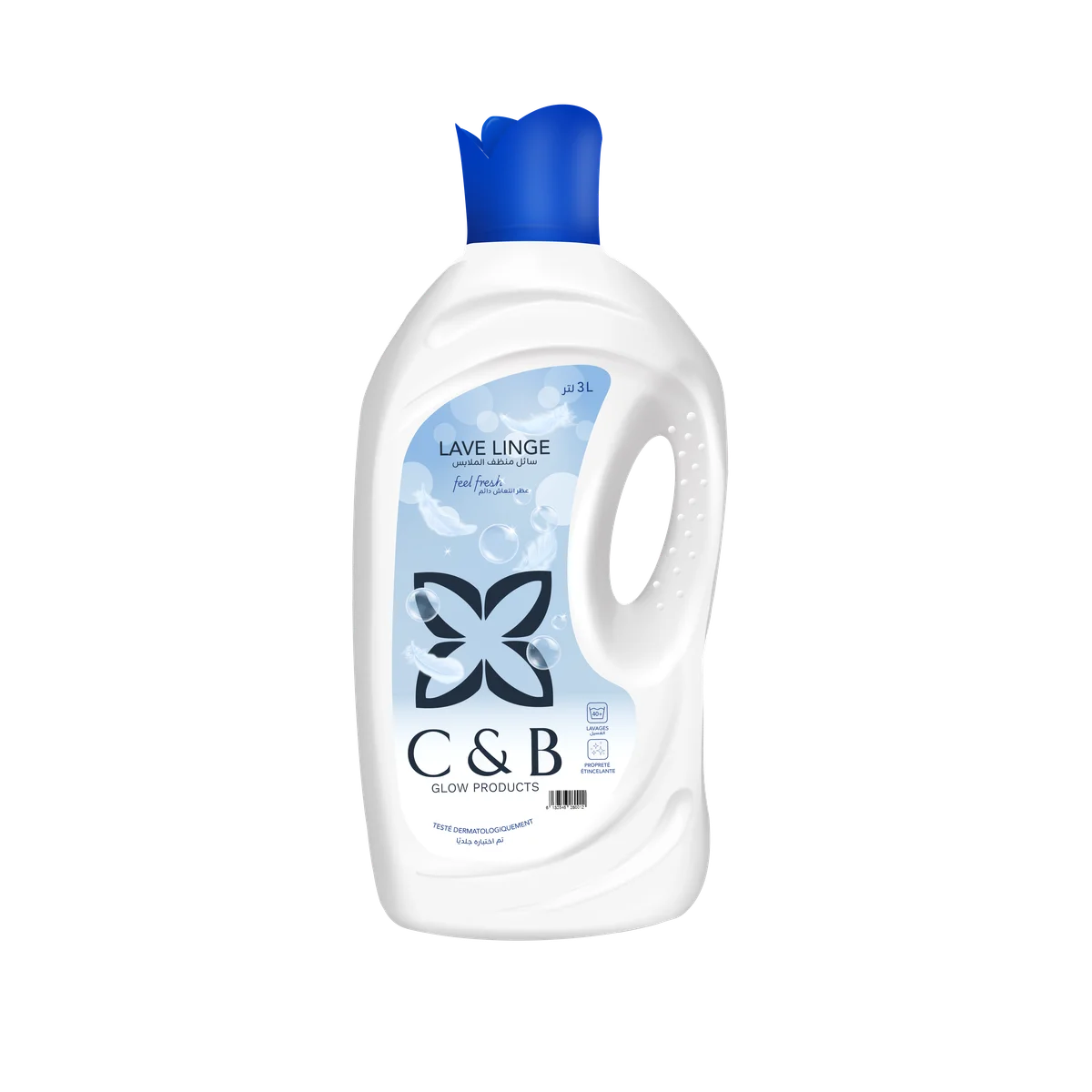 C&B Glow — lessive liquide Feel Fresh 3L